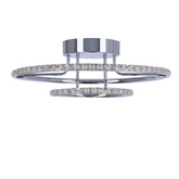 Lampa sufitowa okrągła LED chrom plafon 36W 3000K Adel Candellux 98-69634