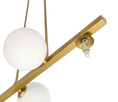 Plafonnier suspendu laiton 4xG9 Kama 34-73426