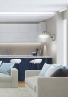 Applique applique 1X40W G9 nickel satiné+verre blanc ELISA 21-05857