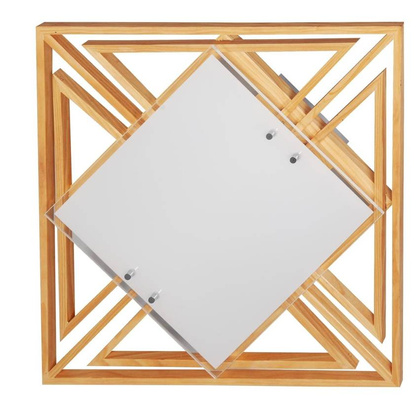 Ceiling lamp Candellux 10-39906 nature plafond 2X60W E27 42X42X10.5 yellow