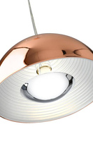 Hanging ceiling lamp candellux amalfi 31-26385 e27 copper