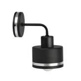 Applique murale noire/chrome Wama 21-00422