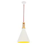 Hängende Deckenleuchte Candellux Robinson 31-37695 E27 innen weiß / gelb