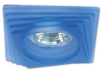 Plafonnier en verre carré bleu SS-01 2240134