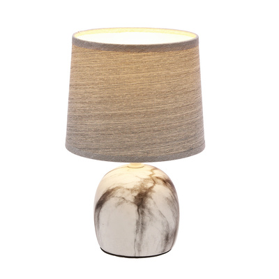 Lampe de table Adelina marbre + abat-jour gris gris 41-24381