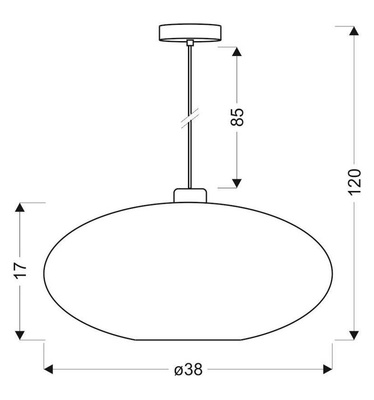 Hanging ceiling lamp candellux cristy 31-92635 e27 violet