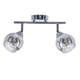 Lampa sufitowa FORT listwa ze szklanymi kloszami regulowana 2-punktowa do kuchni