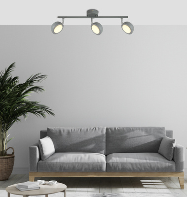 Wandleuchte Candellux mild 93-66541 LED-Streifen grau 3000K