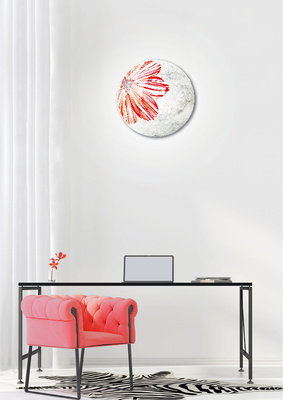 Ceiling Lamp Candellux Spring 13-04055 Ceiling E27 Red