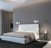 Wall lamp sconce 1X40W E14 black + chrome MODO 91-61515