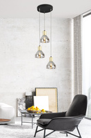 Lampa wisząca złota 3xE14 18cm Gregory 33-78995