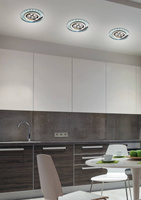 Deckenleuchte rund kaltweiß LED Öse GU10 SS-23 Candellux 2226941