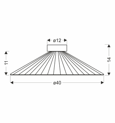 Lampa sufitowa Sonte 40 czarna druciana z białym kloszem do salonu GX53