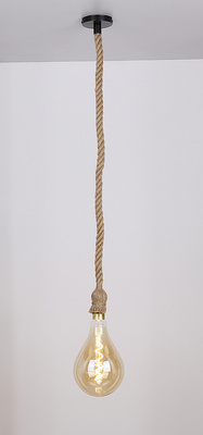 Suspension for the lamp E27 100cm brown cord 31-04888