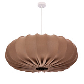 CAFÉE suspension 66cm blanche 1x40W E27 abat-jour moka