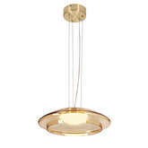 Pendant lamp Ombre 34 glass amber white shade single GX53