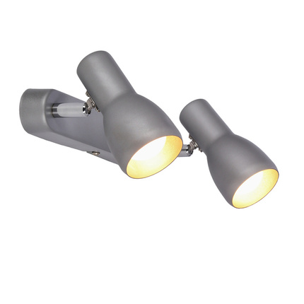 Ceiling wall lamp silver strip 2x40W Picardo 92-44211