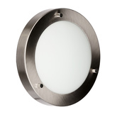Plafonnier nickel satiné lampe de salle de bain IP44 40W G9 Aquila Candellux 12-69955