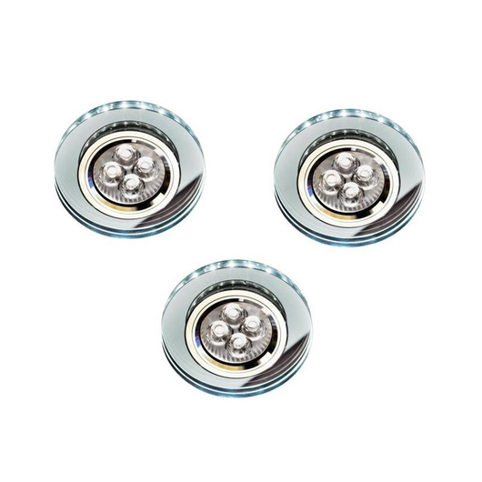 Oprawa stropowa okrągła szklana 50W + biały LED 2,1W SS-23 Candellux 99-54777