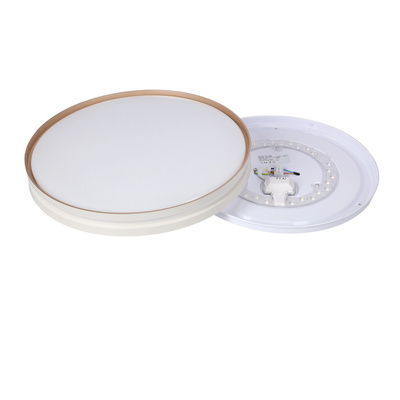 Plafonnier Montana blanc + plafond doré 24w led 40 cm abat-jour blanc