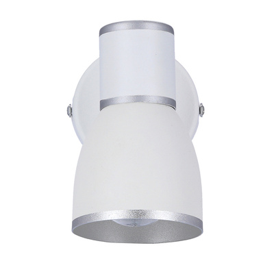 Wandleuchte 1xE14 weiß+chrom FIDO 91-63366