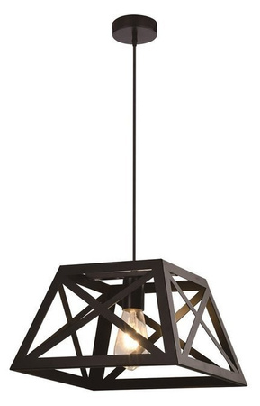 Hanging lamp black metal 1xE27 Origami 31-78520