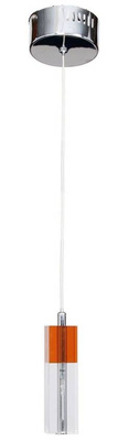 Lara 31-04065 chrome crystal square pendant lamp