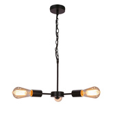 Suspensie Sparta neagra 3X60W E27 33-09371