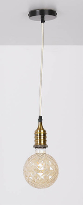 Lampe à fronde en métal noir/patiné E27 31-04895