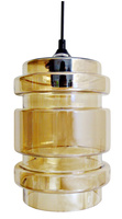 Plafonnier suspendu verre ambre 60W E27 Decorado Candellux 31-36643-Z