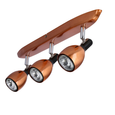 Applique bande 3X50W GU10 cuivre CROSS 93-32782