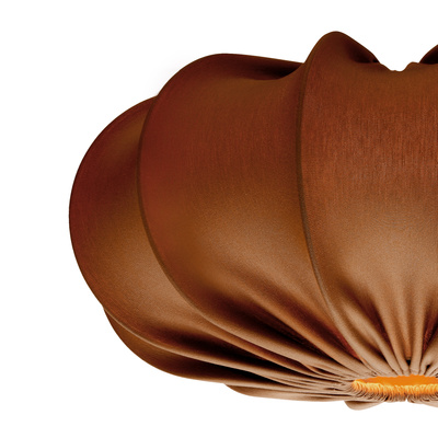 Pendant lamp CAFEE Scandinavian with brown mocha lampshade 52 cm minimalist japandi style ceiling lighting E27