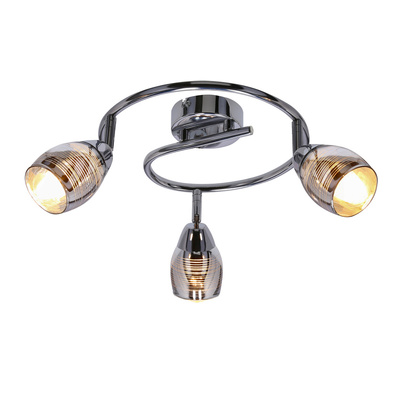 Spiral wall lamp 3X10W E14 LED chrome MILTON 93-61300