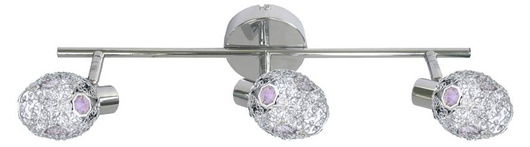 Plafonnier Candlellux 93-56200 Bande dorée 3X40W G9 chrome violet