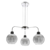 VERTON lampa wisząca chromowy 3x40W E27 klosz chromowy