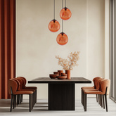 Plafonnier suspendu 1X60W E27 orange CLUB 31-51233