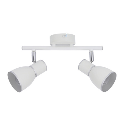 Lampa ścienna listwa 2X40W E14 biały/chrom FIDO 92-63373