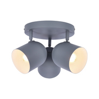 Ceiling lamp 3xE27 gray 32cm AZURO 98-63236