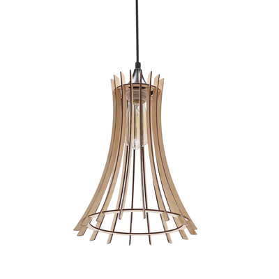 ECO 7 HÄNGELAMPE 1X40 E27 HOLZSCHIRM