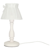 Lampa de noptiera abajur organza alba 40W E27 Zefir Candellux 41-73815