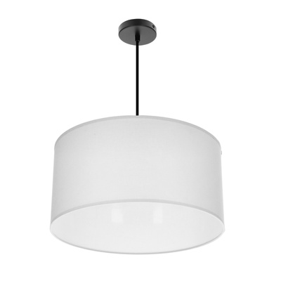 Lampa wisząca z abażurem Shanti szary do salonu i sypialni