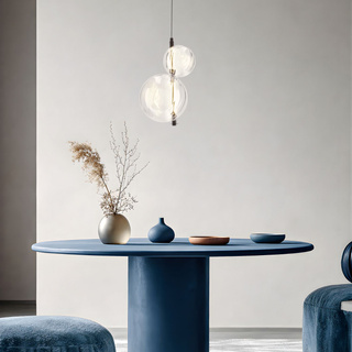 PLAYA pendant lamp black 10W LED 3000K clear shade