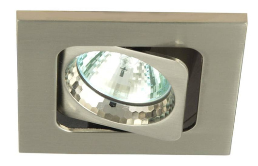 Plafoniera Candellux nichel satinat patrat inclinabil