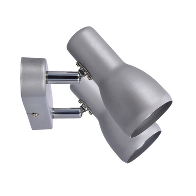 Plafonnier applique argent bande 2x40W Picardo 92-44211