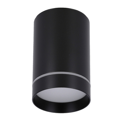 Lampa sufitowa tuba natynkowa czarna GU10 metalowa