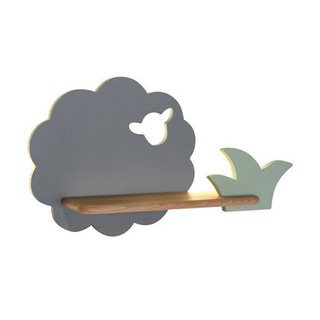 Wandleuchte Regal LED 5W 4000K IQ Kids Sheep grau+grün 21-84811