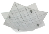 Plafoniera LED alb rece 31cm sticla Dublos 10-30146