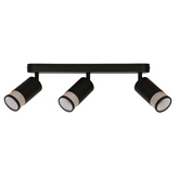 Lampa sufitowa Flin listwa 3-punktowa do salonu metalowa