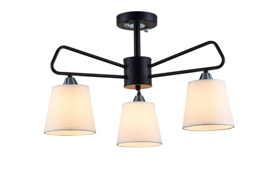 Plafoniera din metal alb-negru Morley Ledea 50203091