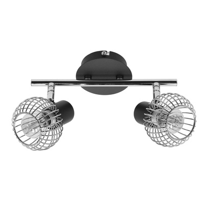 Aplica candellux oslo 92-61843 e14 negru/crom